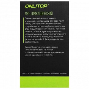 Фитбол, ONLITOP, d=55 см, 650 г, цвета МИКС