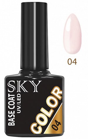 Камуфлирующая база для гель лака Base Coat Color Sky 10 мл №04