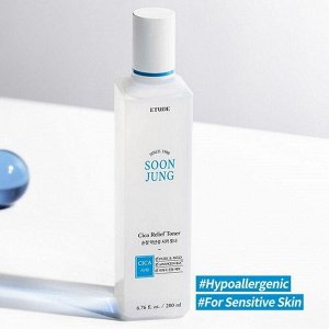 Etude Слабокислотный тонер для лица / Soon Jung CICA Relief Toner, 200 мл