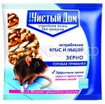 Чистый дом Зерновая приманка от крыс и мышей пакет 200 гр.