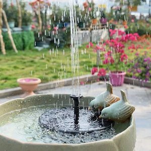 Садовый фонтан на солнечной батарее The Fountain Solar / 13 см