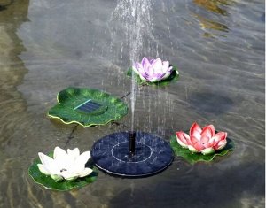 Садовый фонтан на солнечной батарее The Fountain Solar / 13 см