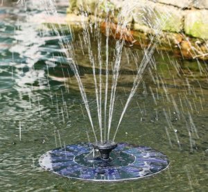 Садовый фонтан на солнечной батарее The Fountain Solar / 13 см