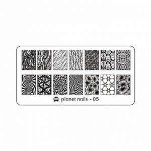 Пластина для стемпинга Stamping Nail Art  Planet Nails №05