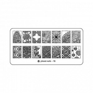 Пластина для стемпинга Stamping Nail Art  Planet Nails №16