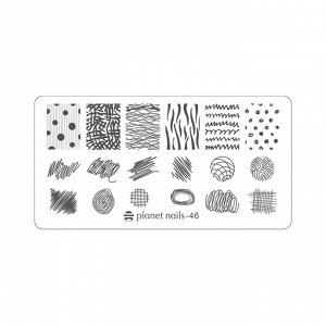 Пластина для стемпинга Stamping Nail Art  Planet Nails №46