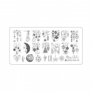 Пластина для стемпинга Stamping Nail Art  Planet Nails №48