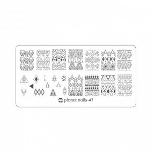 Пластина для стемпинга Stamping Nail Art  Planet Nails №47