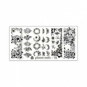 Пластина для стемпинга Stamping Nail Art  Planet Nails №15