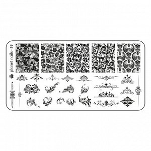 Пластина для стемпинга Stamping Nail Art  Planet Nails №59
