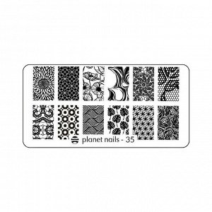 Пластина для стемпинга Stamping Nail Art  Planet Nails №35