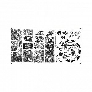 Пластина для стемпинга Stamping Nail Art  Planet Nails №20