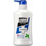 KAO &quot;Men&#039;s Biore&quot; Мужское жидкое мыло для тела, увлажняющее и дезодорирующее с ароматом мяты, бутылка с дозатором, 440мл