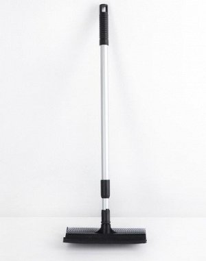 Окномойка с телескопической алюминиевой ручкой и сгоном, 20×8×60(97) см, рабочая поверхность 20 см, поролон