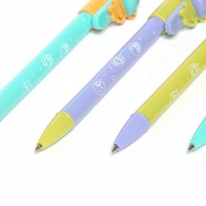 Ручка подарочная шариковая Alingar "Вaby-pen Обезьянка", 0,7 мм, синяя, автоматическая, фигурный клип, круглый, цветной, пластиковый корпус, картон.уп