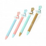 Ручка подарочная шариковая Alingar &quot;Baby-pen Шляпка&quot;, 0,7 мм, синяя, автоматическая, фигурный клип, круглый, цветной, пластиковый корпус, картон.уп.