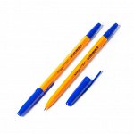 Ручка шариковая Alingar, &quot;51&quot;, 1 мм, синяя, шестигранный, оранжевый, пластиковый корпус, картонная упаковка