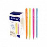 Ручка шариковая Alingar &quot;Неон&quot;, 0,7 мм, синяя, автоматическая, грип, круглый, цветной, пластиковый корпус, картонная упаковка