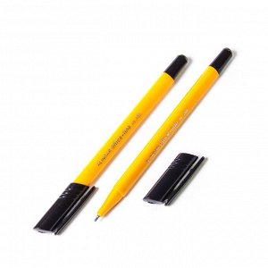 Ручка шариковая Alingar "Offis-fine", 0,5 мм, синяя, игольчатый наконечник, трехгранный, оранжевый, пластиковый корпус, картонная упаковка