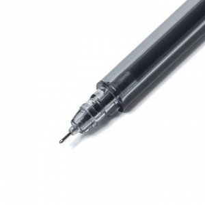 Ручка гелевая Alingar, "Neo", 0,5 мм, черная, игольчатый наконечник, круглый, тонированный, пластиковый корпус, в уп. 12 шт., картонная упаковка