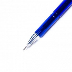 Ручка гелевая Alingar, "Cristal", 0,5 мм, синяя, игольчатый наконечник, круглый, пластиковый корпус, в уп. 12 шт., картонная упаковка