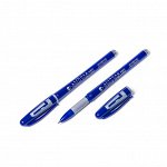 Ручка гелевая Alingar, &quot;Sample&quot;, 0,5 мм, синяя,  резиновый грип, круглый, пластиковый цветной корпус, в уп. 12 шт., картонная упаковка