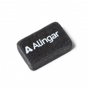 Ластик Alingar, синтетический каучук, прямоугольный, черный, 40*25*15 мм, картонная упаковка