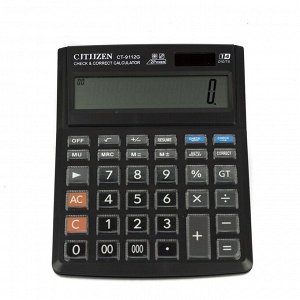 Калькулятор Alingar 14 разрядов, 195*155*9 мм, двойное питание, черный, батарея в комплекте