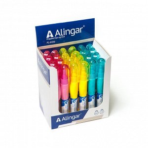 Корректор-ручка Alingar, 7 мл, на спиртовой основе, металл. наконечник, яркий цветной корпус, ассорти, уп. 24 шт