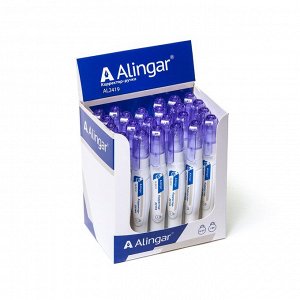 Корректор-ручка Alingar, 7 мл, на спиртовой основе, металл. наконечник, уп. 24 шт