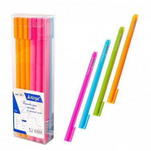 Ручка шариковая Alingar "NELI-C", 0,7 мм, синяя, игольчатый наконечник, круглый, цветной, пластиковый корпус, пластиковая упаковка