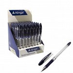 Ручка шариковая Alingar &quot;Maxriter&quot;, 0,7 мм, синяя, игольчатый, металлизированный наконечник, резиновый грип, шестигранный прозрачный пластиковый корп.