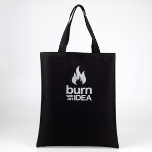 Сумка Burn with IDEA, с блёстками, 40 х 35 см