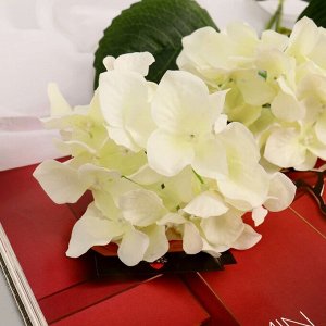 Цветы искусственные "Гортензия" d-10 см 70 см белый