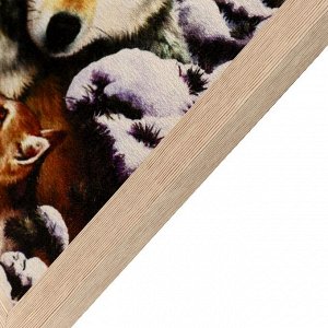 Гобеленовая картина "Семья волков" 34*44 см