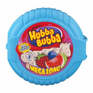 Жевательная резинка Hubba Bubba Mega Long Синяя / Хубба Бубба фрутковый микс