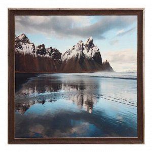 Картина велюр "Пейзажи Исландии" 70х70 (73х73)см