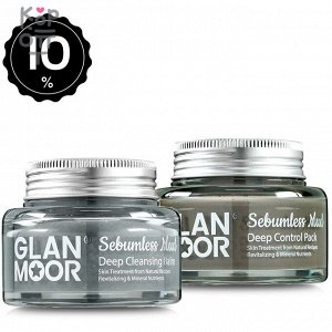 Glan Moor Sebumless Mud Deep Control Pack - Очищающая Глиняная маска для жирной и комбинированной кожи 125гр.