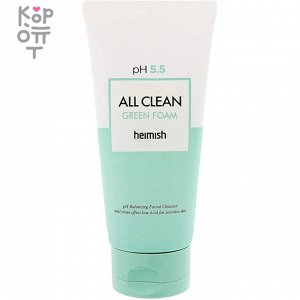 Heimish pH 5.5 All Clean Green Foam - Слабокислотная пенка для чувствительной кожи, гелевая текстура 30мл.
