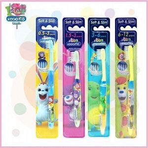 LION Kodomo Toothbrush - Детская Зубная щетка Soft & Slim - 0.5-2 года