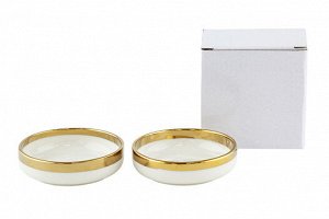 "Golden ring" Набор емкостей для закусок 8,8см, цв.белый, 2шт, в п.у. KRJYB341 ВЭД