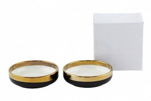 "Golden ring" Набор емкостей для закусок 8,8см, цв.черный, 2шт, в п.у. KRJYB341 ВЭД