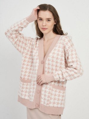 Кардиган женский 7221-14093   1474/796 пудра/молоко