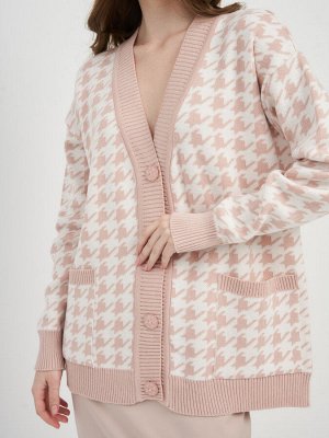 Кардиган женский 7221-14093   1474/796 пудра/молоко