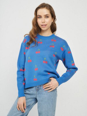 VAY Джемпер женский 7232-40183   76/7045/150343 звёздный/роза/майская зелень