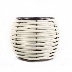 Вазон бочонок DeckWOOD (белый), 20 л