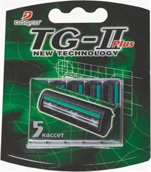 Dorco TG-II Plus сменные кассеты 2 лезвия (5 шт)
