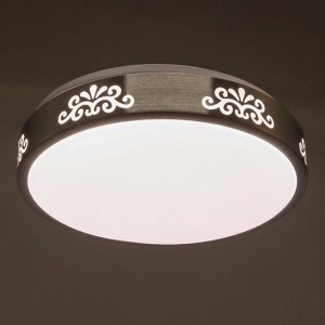 Светильник 2707/1 LED 36Вт 3000-6000К серебро d.32 см