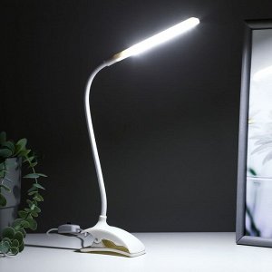 Лампа на прищепке "Змейка" 1Вт 14 LED USB белый 9х3,5х42 см