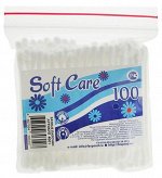 Ватные палочки Soft Care 100 в пакетике  «зип-лок»